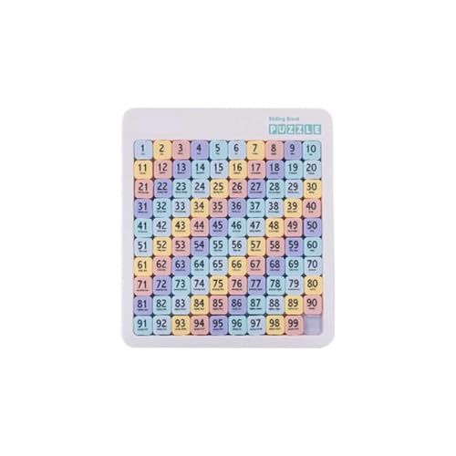 Schiebepuzzle-Spielzeug, pädagogisches Denkspiel für Kinder ab 5 Jahren, Lernaktivität mit farbenfroher Idee für drinnen und draußen KzW861 (G, 25X22.5cm) von Generic