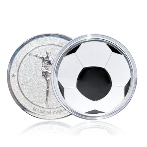 Schiedsrichtermünze, Spieler-Münze, Fußball-Wurfwerkzeug, tragbares Fußball-Trainingsspiel, Schiedsrichter-Fliping-Ausrüstung mit Koffer für Volleyball Schiedsrichtermünze, Spieler-Münze, Fußball-Wurfwerkzeug, tragbares Fußball-Trainingsspiel, Schiedsrichter-Fliping-Ausrüstung mit Koffer für Volleyball von Generic