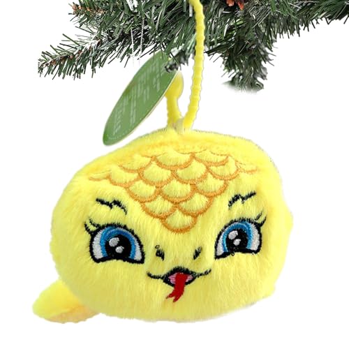 Schlange Plüschspielzeug Schlange Plüschtier Schlange Plüsch Ornament Schlange Ornament im chinesischen Stil Plüschtier hängende Maskottchen für chinesische Neujahrsdekoration für Baumkranz Tür von Generic