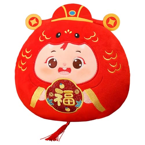 Schlangen-Plüschtier, chinesisches Neujahrs-Plüsch-Ornament – Glücksschlange Plüschtier mit Saugnapf, Schlange Plüschtier, Schlange, Jahr der Schlange, PE-Schlange von Generic