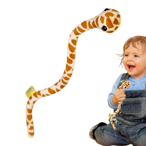 Schlangenplüsch – Riesige Stofftierschlange, realistisches Stofftier | Niedliche Plüschschlange für Kinder und Erwachsene, kuschelige Schlange zum Spielen, Schlangenliebhaber, g von Generic