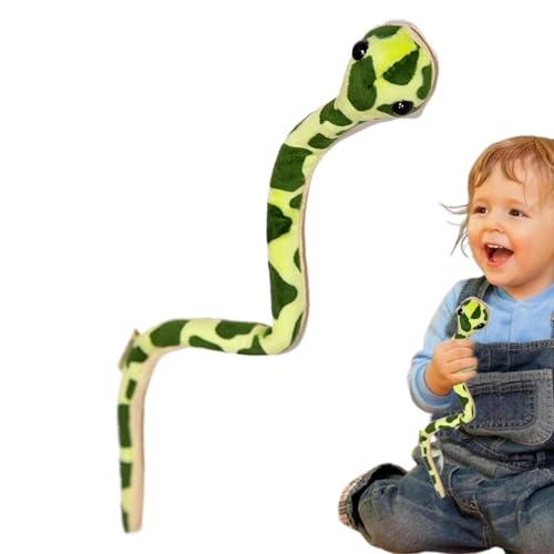 Schlangenplüsch – Riesige Stofftierschlange, realistisches Stofftier | Niedliche Plüschschlange für Kinder und Erwachsene, kuschelige Schlange zum Spielen, Schlangenliebhaber, g von Generic