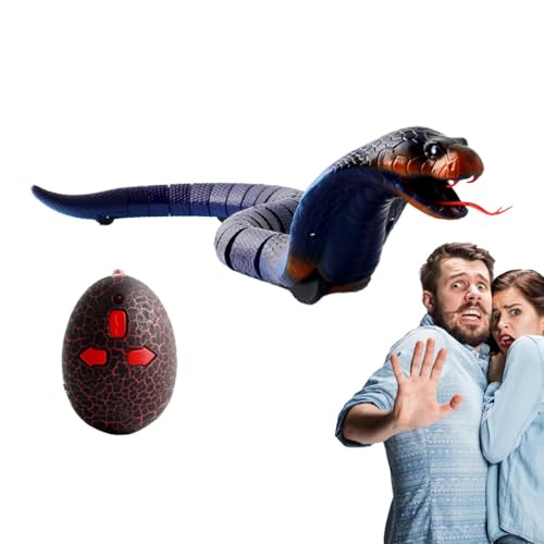 Schlangenspielzeug aus der Ferne | Tricky Pranks Toy Fake Snake | RC Fake Rattlesnake, Prank Trick Toy für Reisen, Partys, Camping, Picknick von Generic