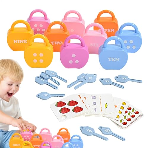 Schloss- und Schlüssel-Set, Lernschlösser für Kinder mit Schlüsseln, Zahlen-Lernspielzeug | Feinmotorspielzeug, Schlösser und Schlüssel Lernset, Spielzeugspiele Schloss- und Schlüssel-Set, Lernschlösser für Kinder mit Schlüsseln, Zahlen-Lernspielzeug | Feinmotorspielzeug, Schlösser und Schlüssel Lernset, Spielzeugspiele von Generic