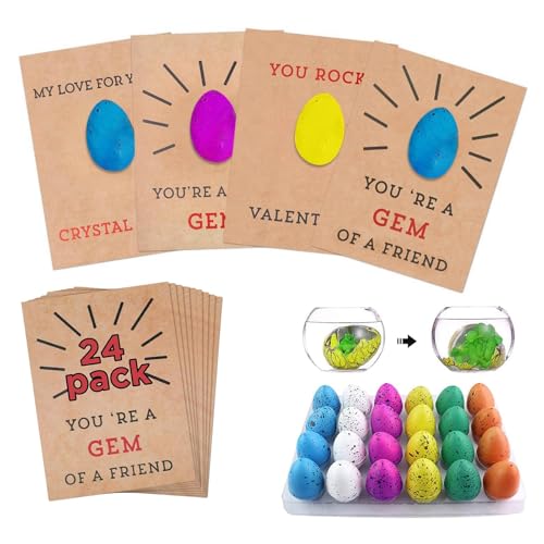 Schlüpfen Egg - 24pcs Grow Dinosaurier Eier, Crack Wachstums Egg, Bildungswissenschaftsgeschenke | Luke in Wasser, Osterdino -Eier, lustiges Lernen Spielzeug für Kinder über 3 Jahre al Schlüpfen Egg - 24pcs Grow Dinosaurier Eier, Crack Wachstums Egg, Bildungswissenschaftsgeschenke | Luke in Wasser, Osterdino -Eier, lustiges Lernen Spielzeug für Kinder über 3 Jahre al von Generic