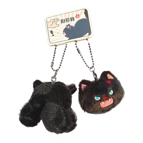 Schlüsselanhänger Kätzchen aus Plüsch, dekorativer Schlüsselanhänger für Katzen, Plüsch-Katzenanhänger, kleiner Charme, weiche Katzenplüschtiere für Erwachsene, Freunde Schlüsselanhänger Kätzchen aus Plüsch, dekorativer Schlüsselanhänger für Katzen, Plüsch-Katzenanhänger, kleiner Charme, weiche Katzenplüschtiere für Erwachsene, Freunde von Generic