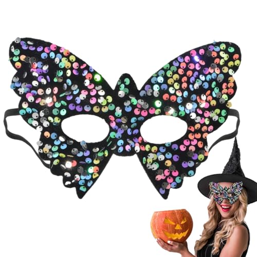 Schmetterling Gesichtsabdeckung - Halloween Accessoires, Gesichtsbedeckung | Maskerade Maskerade Masken für Frauen, Schmetterling Glitzer Karneval Maske, Prinzessin Party Maske, Halb - Schmetterling Gesichtsabdeckung - Halloween Accessoires, Gesichtsbedeckung | Maskerade Maskerade Masken für Frauen, Schmetterling Glitzer Karneval Maske, Prinzessin Party Maske, Halb - von Generic