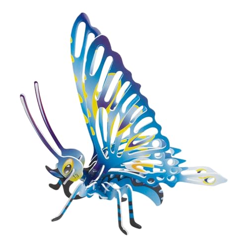 Schmetterling Puzzle - Schmetterlingsmodell-Puzzle, handwerkliches Puzzle baubar | Eltern-Kind-Interaktion langlebige Schmetterlingskunst, immersives umweltfreundliches Puzzle für Kinder und von Generic