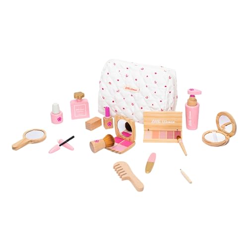 Schminkspielzeug aus Holz, Make-up-Schönheitsset zum Vortäuschen, Schminkspielzeug-Set für Geburtstagsspielzeug, Geschenk von Generic