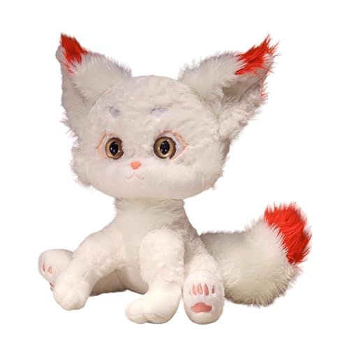 Schneefuchs aus Plüsch, Schneefuchs | Winterschneefuchs – weiches und niedliches Plüsch, Spielzeug in Form eines Fuchses, Kissen für Sofa, Schlafzimmerdekoration von Generic