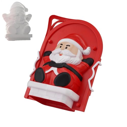 Schneespielzeug für Kinder, Winterspielzeug für den Außenbereich, lustige Weihnachtsformen für Winterschnee, wiederverwendbar, für kleine Kinder, mit Griff, Spielzeug von Generic