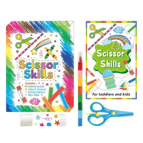 Schneide- und Klebebuch – Aktivitätenbuch zum Schneiden und Kleben, lustiges Aktivitätsbuch zum Üben von Decoupage, fesselnde Projekte für Kinder ab 3 Jahren, feinmotorisches Spielzeug Schneide- und Klebebuch – Aktivitätenbuch zum Schneiden und Kleben, lustiges Aktivitätsbuch zum Üben von Decoupage, fesselnde Projekte für Kinder ab 3 Jahren, feinmotorisches Spielzeug von Generic