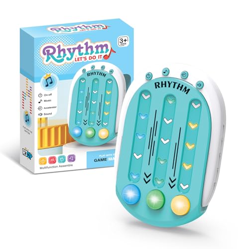 Schnelles Push-Spiel Rhythm Master, Rhythm Game Controller - Fidget Sensory Toy | Interaktive Musik-Schieberspiele, Tischspiel mit tragbaren Tasten mit Musik und Licht für , Mädchen und Tie Schnelles Push-Spiel Rhythm Master, Rhythm Game Controller - Fidget Sensory Toy | Interaktive Musik-Schieberspiele, Tischspiel mit tragbaren Tasten mit Musik und Licht für , Mädchen und Tie von Generic