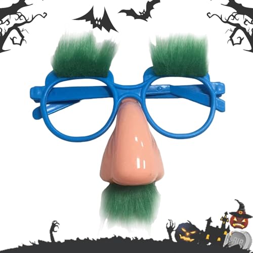 Schnurrbart-Brille, lustige Halloween-Brille, Verkleidungsbrille mit Nase und Augenbrauen, Verkleidungsbrille für Kostüm-Halloween oder Geburtstagsparty, Schnurrbart-Brille – Halloween-Kostüm, lustige Schnurrbart-Brille, lustige Halloween-Brille, Verkleidungsbrille mit Nase und Augenbrauen, Verkleidungsbrille für Kostüm-Halloween oder Geburtstagsparty, Schnurrbart-Brille – Halloween-Kostüm, lustige von Generic