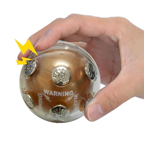 Schockierendes Ballspiel – Schockierende Spiele für Kinder, elektrisches Kartoffelspiel für Erwachsene | Elektroschockball, warmes Kartoffelspiel, tragbares und sicheres Scherzspielzeug, ab von Generic