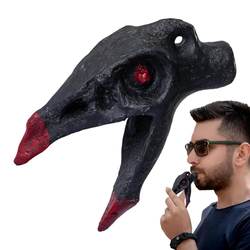 Schreiende Pfeife – Vogelkopf-Totenkopfpfeife, Spielzeugornament, gruselige Pfeife | Kleines Streichspielzeug mit gruseligem Sound, Schultaschenzubehör, Schreiende Pfeife – Vogelkopf-Totenkopfpfeife, Spielzeugornament, gruselige Pfeife | Kleines Streichspielzeug mit gruseligem Sound, Schultaschenzubehör, von Generic
