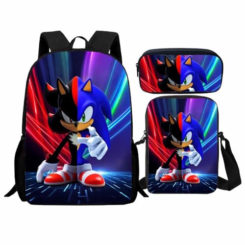 Schüler Schultasche Set, Cartoon Rucksack geeignet für Grund- und Sekundarschüler(A) von Generic
