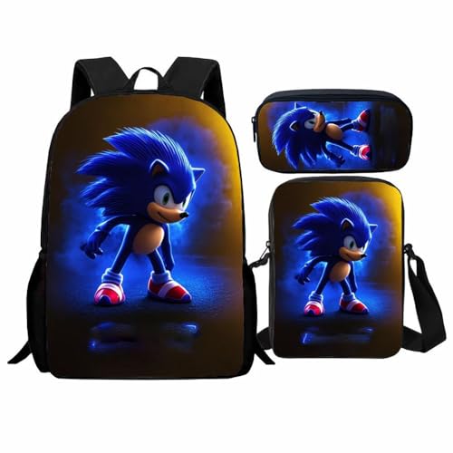 Schüler Schultasche Set, Cartoon Rucksack geeignet für Grund- und Sekundarschüler(B) von Generic