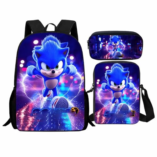 Schüler Schultasche Set, Cartoon Rucksack geeignet für Grund- und Sekundarschüler(C) von Generic