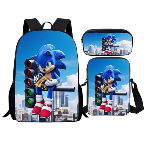 Schüler Schultasche Set, Cartoon Rucksack geeignet für Grund- und Sekundarschüler(H) von Generic