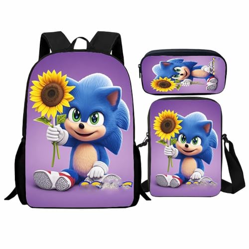 Schüler Schultasche Set, Cartoon Rucksack geeignet für Grund- und Sekundarschüler(M) von Generic