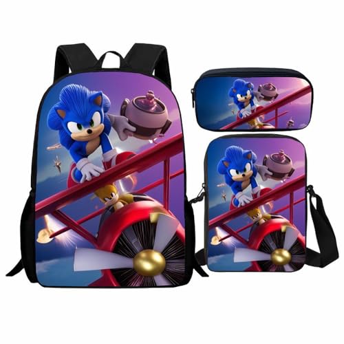 Schüler Schultasche Set, Cartoon Rucksack geeignet für Grund- und Sekundarschüler(O) von Generic