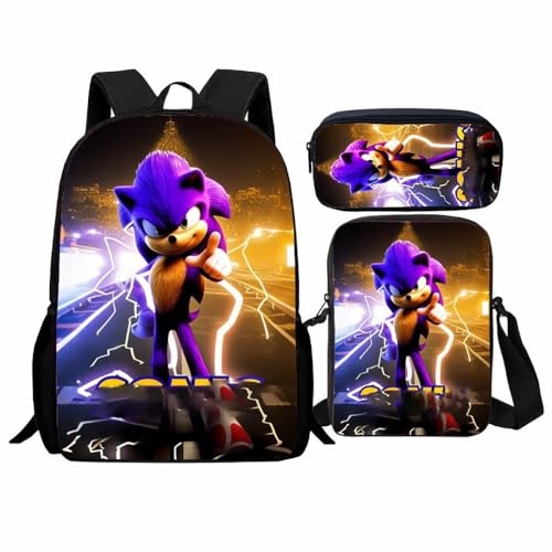 Schüler Schultasche Set, Cartoon Rucksack geeignet für Grund- und Sekundarschüler(Q) von Generic