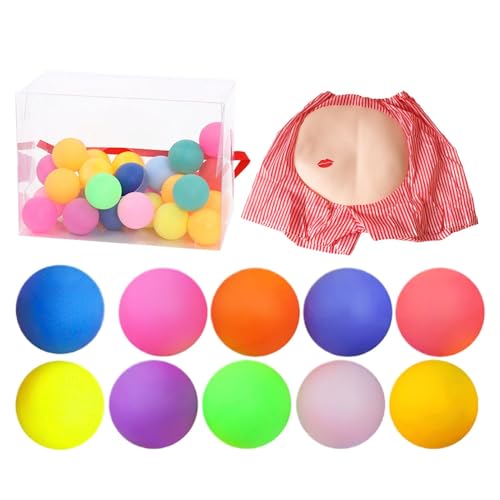 Schüttelscheibe Bälle Spielset, Schüttelgen -Spielsachen | Body Shake Twerk Pong Game,Neuheiten Erwachsene Trinken Pingpong -Aktivitäten für Park, Hof, Garten von Generic