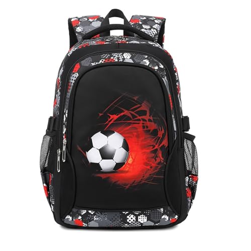 Schultasche für Jungen, Trendiger und schmutzfester Rucksack für Grundschulschüler(B,M(28 * 20 * 42cm)) von Generic