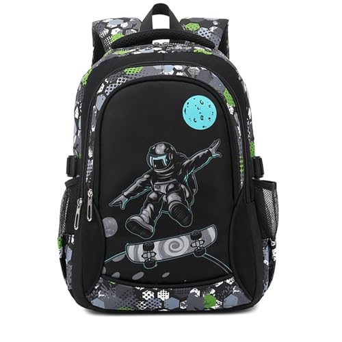 Schultasche für Jungen, Trendiger und schmutzfester Rucksack für Grundschulschüler(C,M(28 * 20 * 42cm)) von Generic
