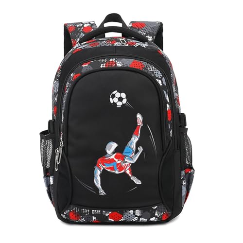 Schultasche für Jungen, Trendiger und schmutzfester Rucksack für Grundschulschüler(D,M(28 * 20 * 42cm)) von Generic