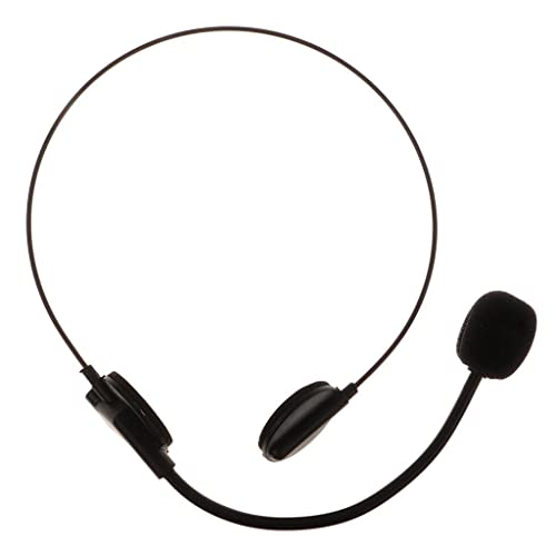 Schwarz Mic Mikrofon Headset Kopfhörer Erwachsene Party Cosplay Kopfhörer Prop von Generic