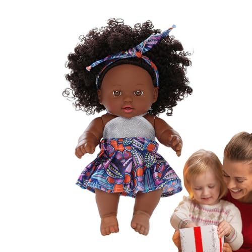 Schwarze Reborn Girl, African Reborn Puppe – Realistische Reborn Girl Molls, ethnische schwarze Spielzeugpuppe mit Funktionen und Mobiles der Vernunft und verschiedenen Stämmen und ethnischen Gruppen Schwarze Reborn Girl, African Reborn Puppe – Realistische Reborn Girl Molls, ethnische schwarze Spielzeugpuppe mit Funktionen und Mobiles der Vernunft und verschiedenen Stämmen und ethnischen Gruppen von Generic