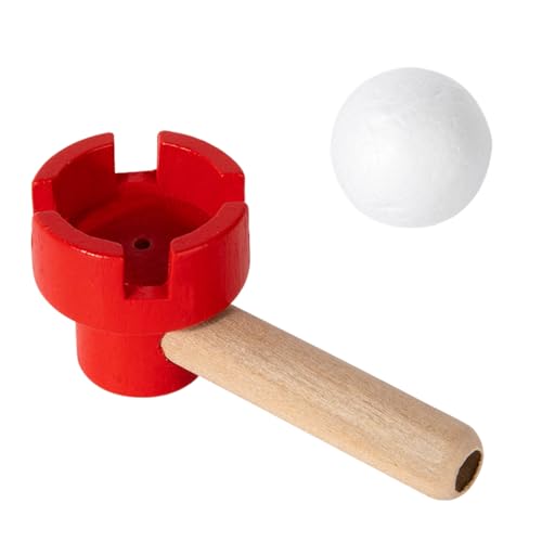 Schwebendes Blow Pipe Toy - Luftausgleichsballspiel, Puffspielspielzeugset | Pädagogische Koordinationspraxis mit schwimmender Ball für Kinder, lustiges Stress-Relief-Spielzeug für Kinder in der Indoo von Generic