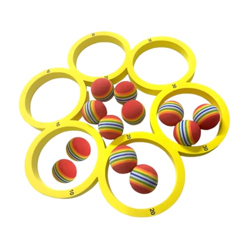 Schwimmbad schwebendes Wurfspiel - Spiele für den Pool | Outdoor -Aktivität Multiplayer | Wassersport mit 12 Regenbogenbällen für, Hinterhof, Wasserpark Schwimmbad schwebendes Wurfspiel - Spiele für den Pool | Outdoor -Aktivität Multiplayer | Wassersport mit 12 Regenbogenbällen für, Hinterhof, Wasserpark von Generic