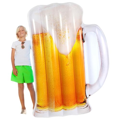 Schwimmbecken | Bierkrug Aufblasbarer Swimmingpool schwimmt | Schwimmbett-Hängematte, Bequeme Dickes Material-Liege, für Erwachsenen, Urlaubsspaß und Erholung Schwimmbecken | Bierkrug Aufblasbarer Swimmingpool schwimmt | Schwimmbett-Hängematte, Bequeme Dickes Material-Liege, für Erwachsenen, Urlaubsspaß und Erholung von Generic