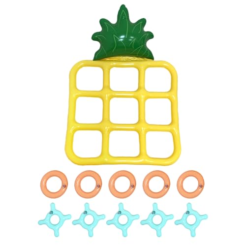 Schwimmendes Wasserspielbrett - Aufblasbares Pool Toss -Spiel - Schwimmendes Ananasschachbrett Mit Wasserringen | Sommer -Wasserspielzeug Für Schwimmbäder | Partyspiele Im Freien Für Kinder, Erwachsen Schwimmendes Wasserspielbrett - Aufblasbares Pool Toss -Spiel - Schwimmendes Ananasschachbrett Mit Wasserringen | Sommer -Wasserspielzeug Für Schwimmbäder | Partyspiele Im Freien Für Kinder, Erwachsen von Generic