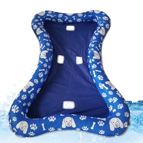 Schwimmring für Hunde, schwimmende , rutschfest, für Teichtiere, aufblasbares Floß, zum Spielen von Tieren, Bad, See, Fluss, Schwimmen im Freien von Generic