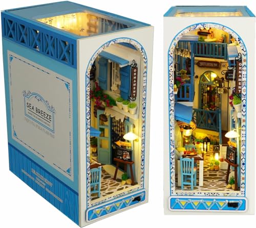 Sea Breeze Book Nook DIY Kit: Tauchen Sie ein in eine Miniatur-Welt voller Magie - Perfekt für Bücherregal-Dekoration, mit Verzaubernden Motiven, Einfach zu Montieren von Generic