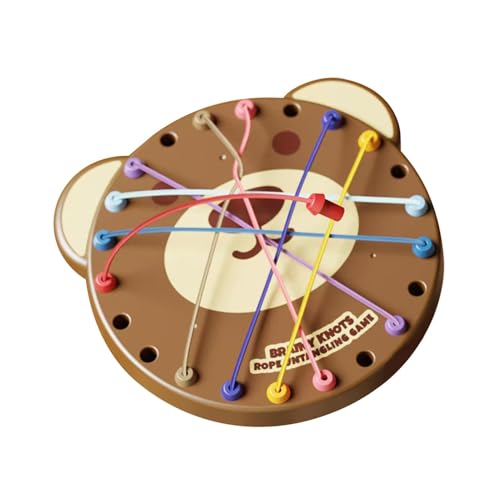 Seil-Puzzle-Spielzeug für Seil-Puzzlespiel – Seilspielzeug in Bärenform – interaktives Puzzlespiel, Lern-Puzzle zum Entwirren für Erwachsene von Generic