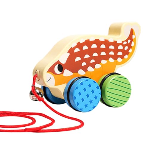 Seil Spielzeug, Zugspielzeug - Dinosaurier Seil Spielzeug Set | Push & Pull Baby Spielzeug zum Gehen und Ziehen 18 Monate + Mädchen von Generic