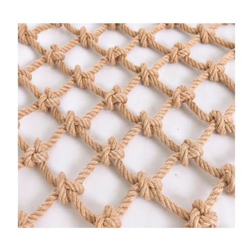 Seilkletternetz für Kinder Draussen Schutznetz Hanfnetz, Gartenpflanzen-Klettern Dekoratives Netz Papageien-Hamster-Trainingsleiternetz(12mm-12cm,2x7m) von Generic