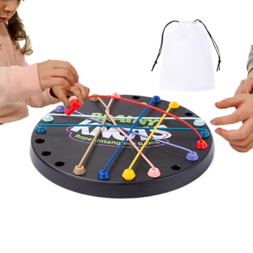 Seilknoten-Herausforderung Spielzeug-Herausfordernde Gewirr für Fokusfähigkeiten, Hand-Eye-Spiel | Kreatives, für das Spielen, Brain Boost Knot Puzzle, montessoris Spielzeug für Mädchen im Alte von Generic