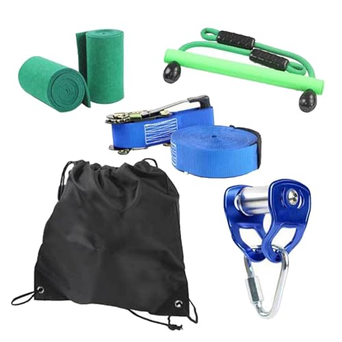 Seilrutsche für den Garten - Seilzugseil-Set aus verschleißfestem ABS - Sicherheitsset, Abenteuerspielset für Garten zum Bauen und Spielen, ab Bj Seilrutsche für den Garten - Seilzugseil-Set aus verschleißfestem ABS - Sicherheitsset, Abenteuerspielset für Garten zum Bauen und Spielen, ab Bj von Generic