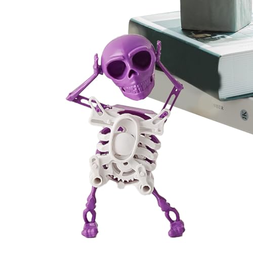 Seiltanz-Skelett – lustige oszillierende Skelettfigur, zuverlässiges Schaukelspielzeug | Tolles Seiltanzspielzeug für Arbeit, Zuhause, Schule und Schlafzimmer (Hellrot, Maulbeere) von Generic
