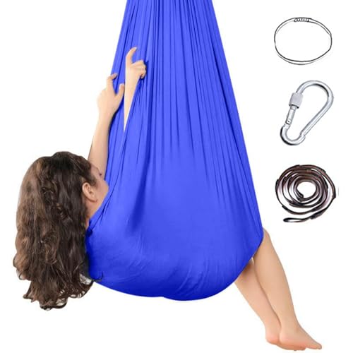 Sensorische Ganzkörper Socken für Autismus,Ganzkörpersocken Autismus Sensorische Vertikaltuch,Dehnbar Stretchy Sensory Body Sox Zur Stressreduktion Bei Mit Autismus (Blau 02, 280x150cm) von Generic