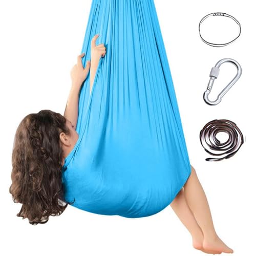 Sensorische Ganzkörper Socken für Autismus,Ganzkörpersocken Autismus Sensorische Vertikaltuch,Dehnbar Stretchy Sensory Body Sox Zur Stressreduktion Bei Mit Autismus (Hellblau, 280x150cm) von Generic