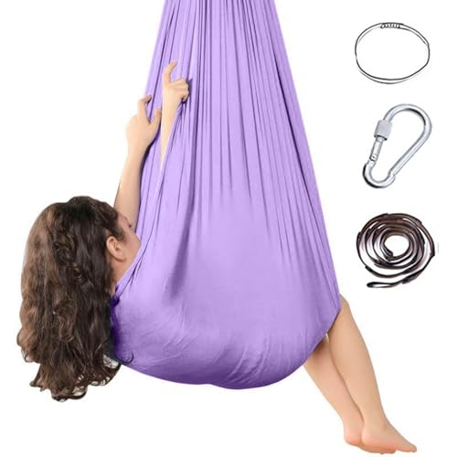 Sensorische Ganzkörper Socken für Autismus,Ganzkörpersocken Autismus Sensorische Vertikaltuch,Dehnbar Stretchy Sensory Body Sox Zur Stressreduktion Bei Mit Autismus (Lila, 280x150cm) von Generic