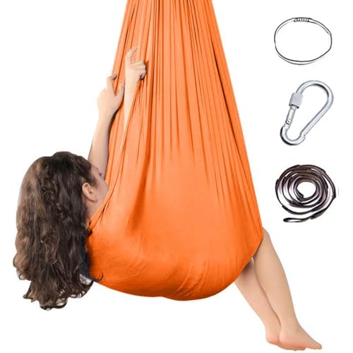 Sensorische Ganzkörper Socken für Autismus,Ganzkörpersocken Autismus Sensorische Vertikaltuch,Dehnbar Stretchy Sensory Body Sox Zur Stressreduktion Bei Mit Autismus (Orange, 280x150cm) von Generic