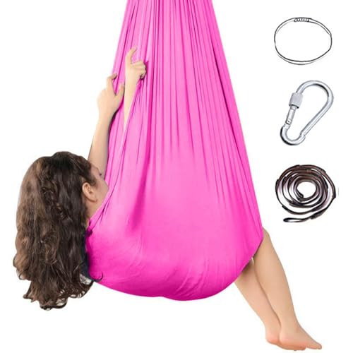 Sensorische Ganzkörper Socken für Autismus,Ganzkörpersocken Autismus Sensorische Vertikaltuch,Dehnbar Stretchy Sensory Body Sox Zur Stressreduktion Bei Mit Autismus (Rosenrot, 280x150cm) von Generic